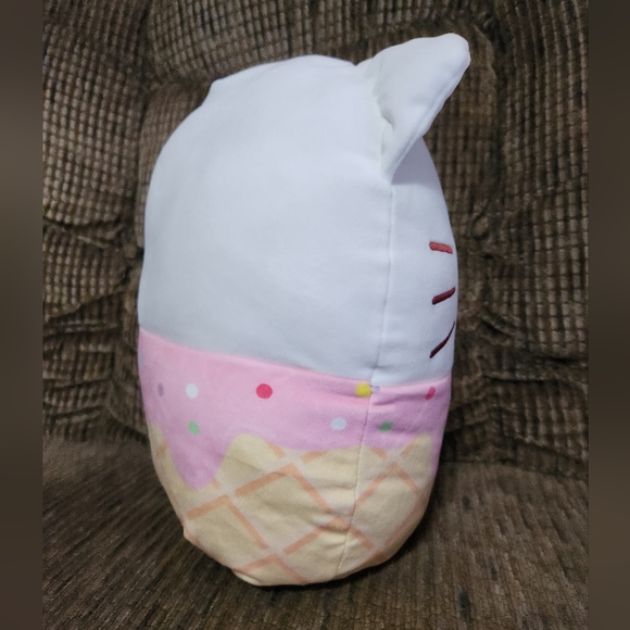 Squishmallows Hello Kitty Strawberry Ice Cream Plush Hello Kitty And Friends 12" - Picture 9 of 10